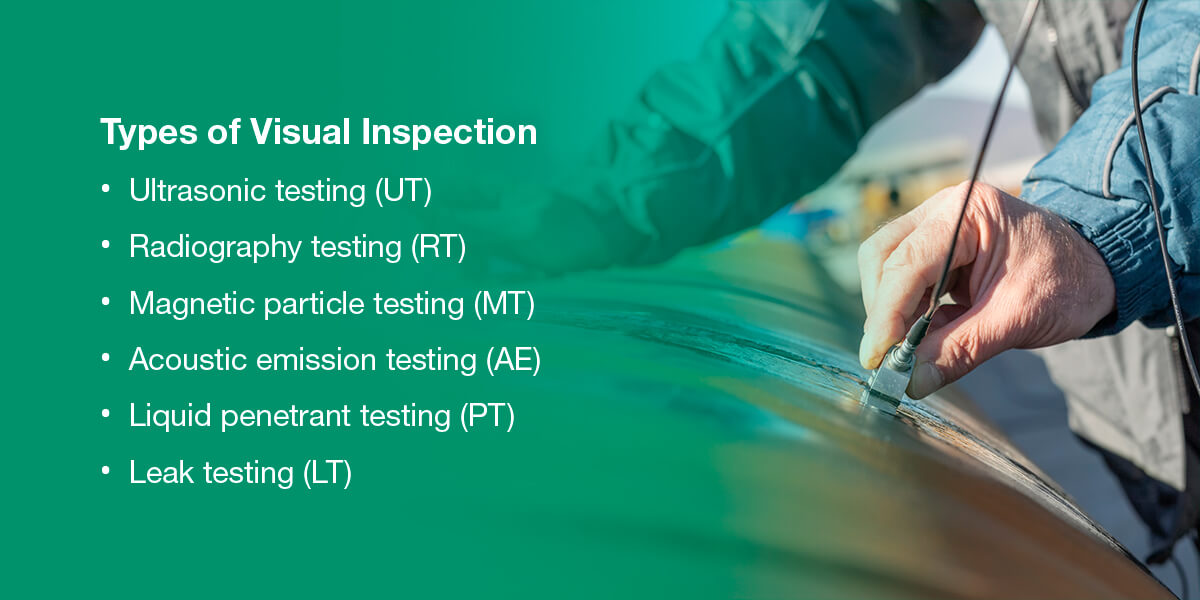 Types of visual inspection